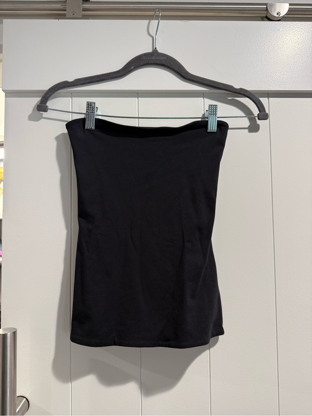 Babaton Black Strapless Tube Top